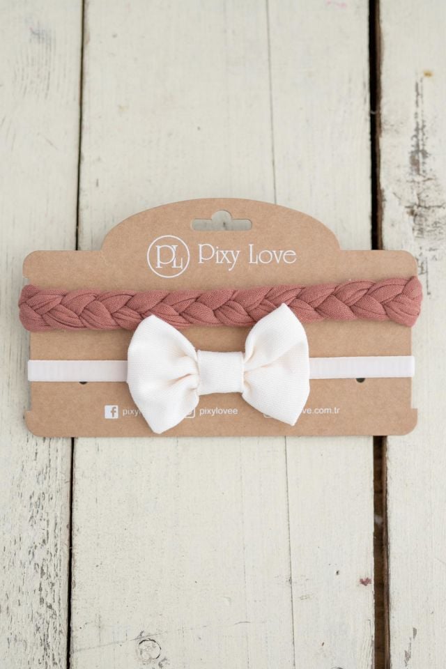 Ekru Kız Bebek Bandana Set Autumn Vibe