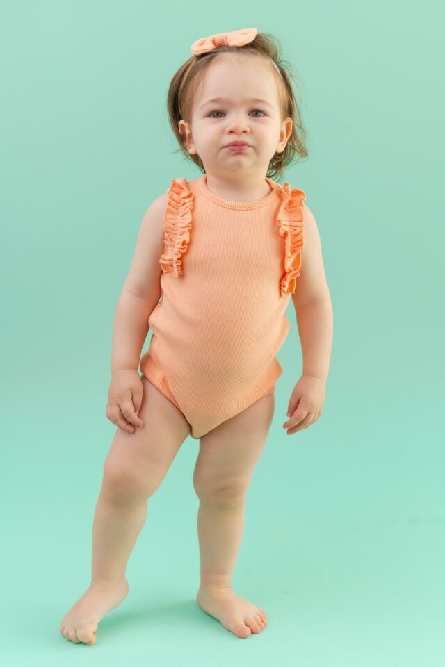Yavruağzı Kız Bebek Body Pure