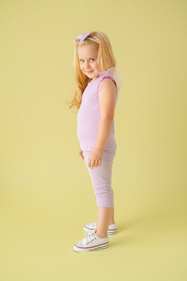 Lila Kız Çocuk T-Shirt Pure Chic