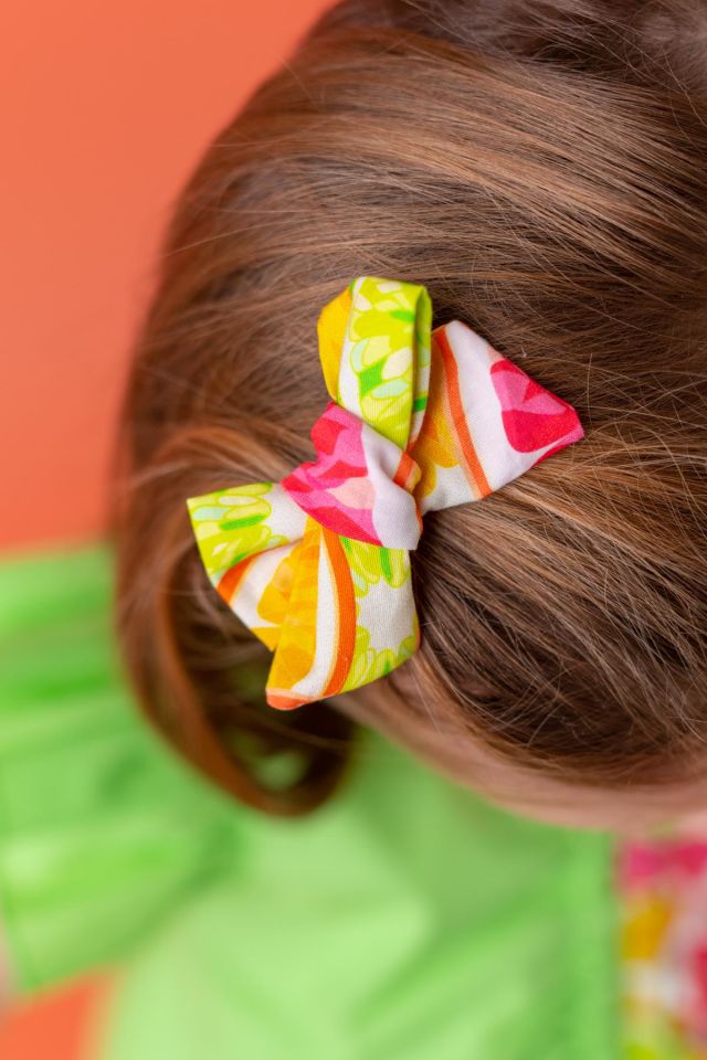 Yeşil Kız Çocuk Klips Fiyonk Grapefruit