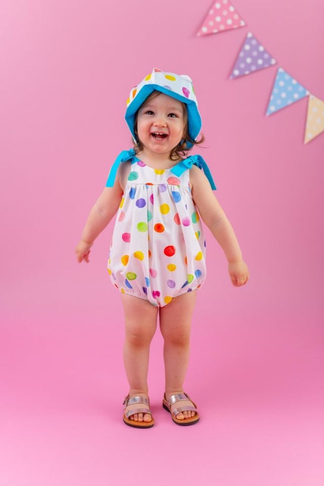 Beyaz Kız Bebek 2'li Tulum Set Nola Ponte