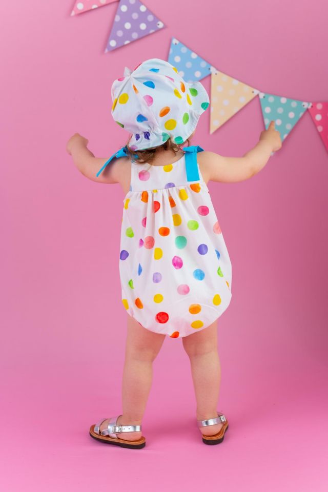 Beyaz Kız Bebek 2'li Tulum Set Nola Ponte